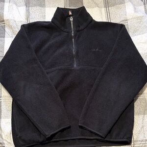 L.L Bean Fleece Quarter Zip Sweater